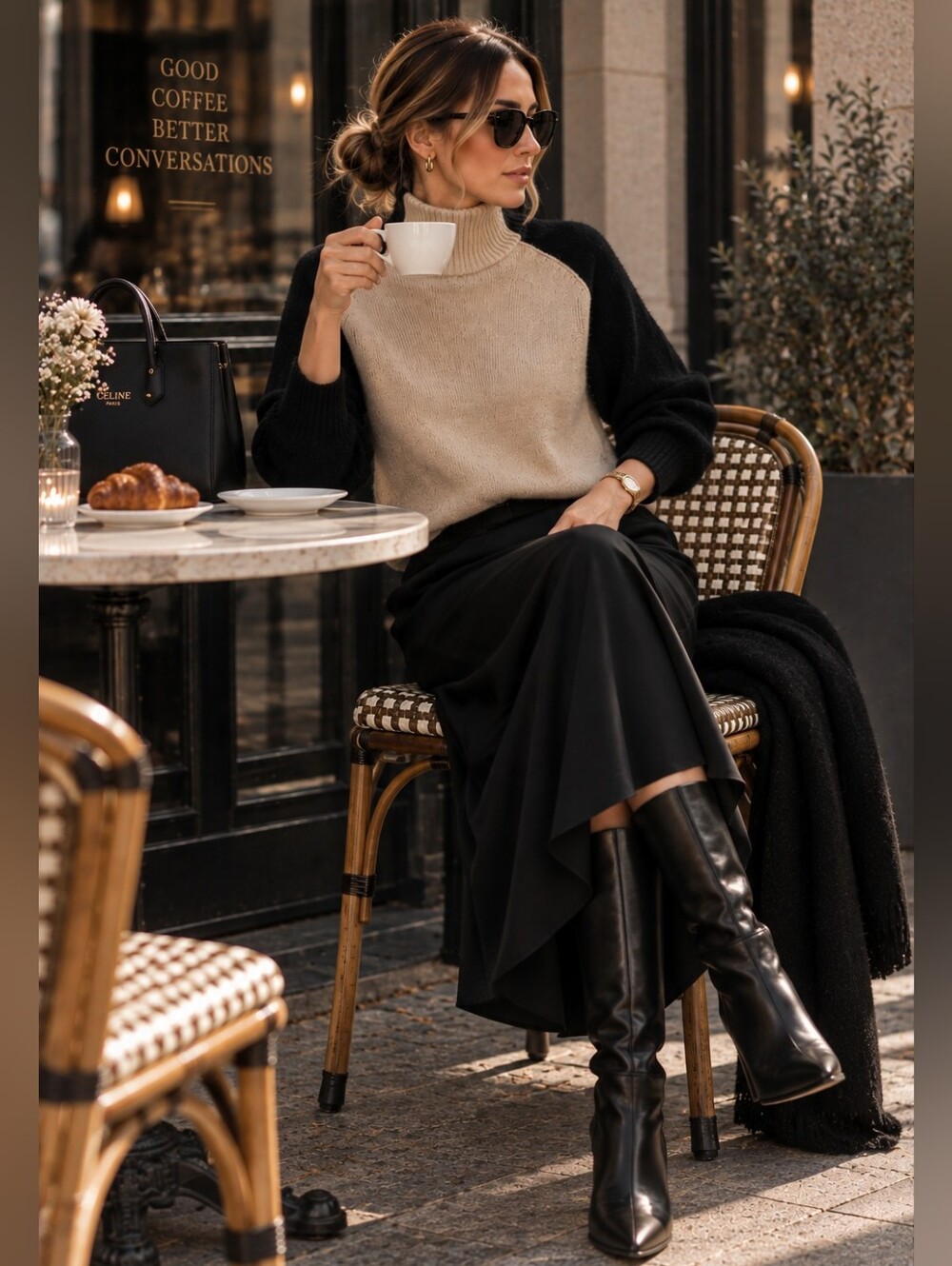Hugo Boss Wool Yak Cashmere mock-neck Sweater